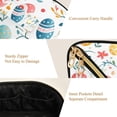 thumbnail image 5 of FORMRS Makeup Bag Travel Cosmetic Organizer for Women Fold Flat Zipper Pouch with Handle, Cute Easter Eggs, 5 of 8