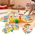 thumbnail image 2 of LFKERWMG Mes Articles Cache-Cache Baguette Interactive Chat en Mouvement Rechargeable Automatique Exercice Intérieur Couverture Florale Couinante, 2 of 4