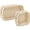 Clear, 2PCS - Khaki Checkered, variant on Fammart Travel Makeup Bag, Waterproof Canvas Cosmetic Bag Make Up Organizer Case for Women, Large Toiletry Bag Skincare Pouch for Toiletries Accessories Brushes