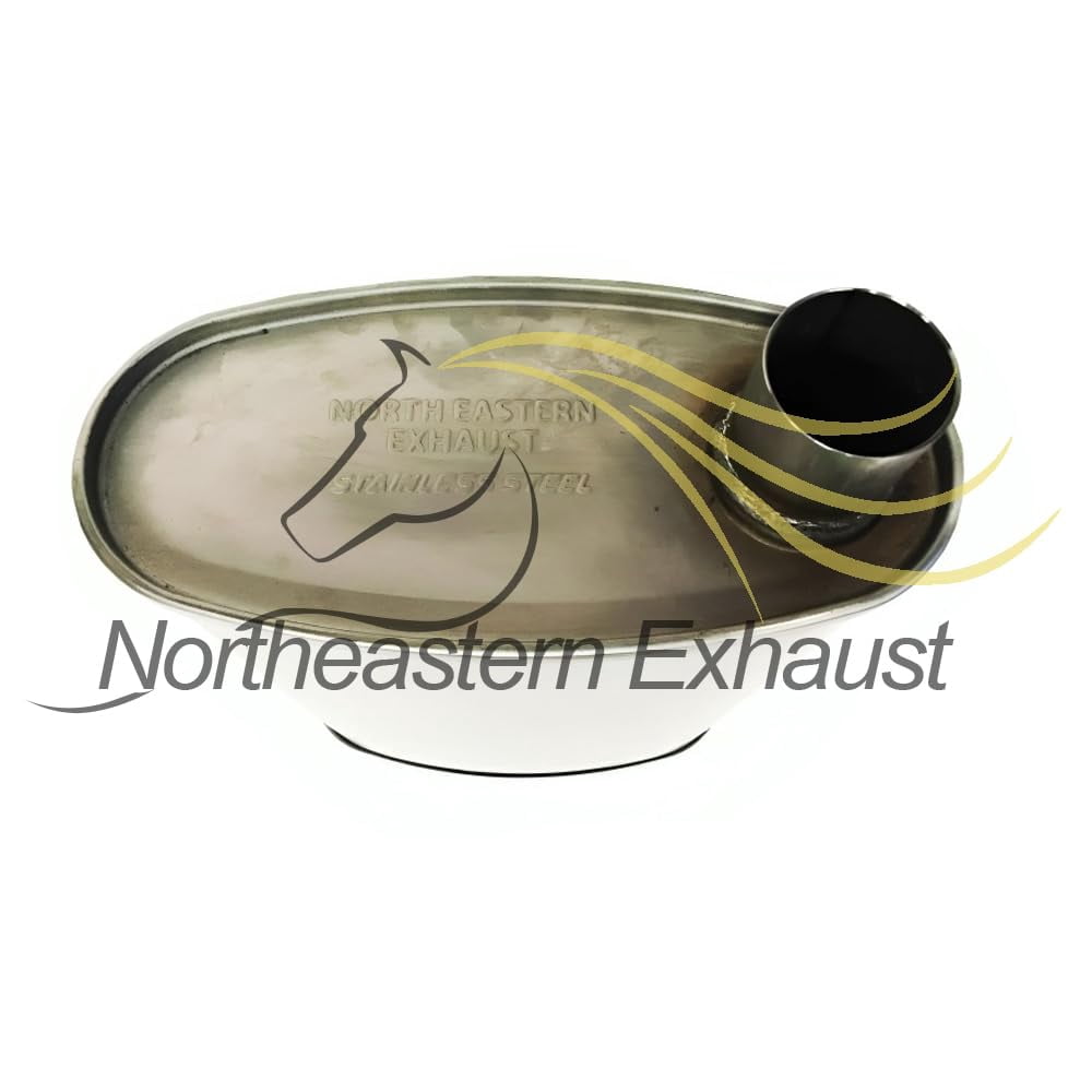 Northeastern Exhaust | Stainless Steel Resonator & Muffler Fits 2003-2005 Buick Century & 2003 Pontiac Grand Prix 3.1L Sedan – Direct Fit