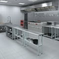 thumbnail image 4 of AmGood 14 in. x 48 in. Stainless Steel Table | Metal Utility Kitchen Prep Work Table | NSF, 4 of 9