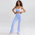 thumbnail image 3 of Traje deportivo de dos piezas para yoga, conjunto de patchwork, conjunto de fitness para gimnasio, ropa de entrenamiento de cintura alta para mujer, ropa deportiva, chándal para mujer, sujetador, 3 of 4