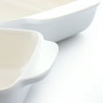 thumbnail image 5 of Crockpot Artisan 2.5 Quart and 3.5 Quart Rectangular Stoneware Bake Pan Set in Cream, 5 of 5