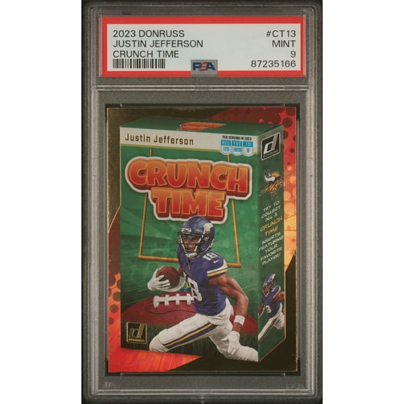 2023 Panini Donruss Crunch Time Justin Jefferson #CT13 PSA 9