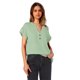 thumbnail image 4 of Blusas para las Mujeres Casual Verano Botón Sólido Camisa V-Cuello Blusa Suelta, Camiseta de Lino de Algodón para Acampar Al Aire Libre Y Uso Diario, Estilo Vintage, 4 of 9