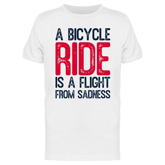A Bicycle Ride Is A Flight T-Shirt Men -Image by Shutterstock, Male x-Large