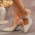 thumbnail image 6 of Wowcloth Women's Fashion High Heel Sandals – Stylish Pointed Toe Slip-On Slides with Casual Versatile for Everyday Wear, 6 of 9