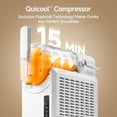 thumbnail image 6 of HiCOZY F1 Slushie Machine, Professional Frozen Drink Maker, Slushy Machine for Home, No Ice Needed, Self-Cleaning, 5 Presets for Milkshakes, Cocktail, Frappés, and More, For Gift, White, 6 of 11