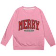 thumbnail image 4 of Kids Merry Christmas Sweatshirt Long Sleeve Crewneck Pullover Letter Print Top 3-14 Years, 4 of 4