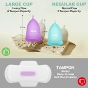 Menstrual Cup Sterilizer with 2 Reusable Period Cups,Menstrual Cups Cleaner Kit for Feminine Care