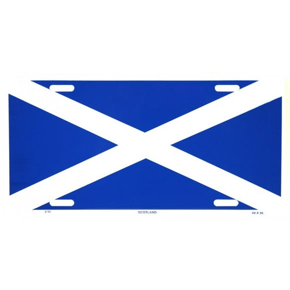 Plaque d'Immatriculation en Métal du Drapeau Écossais