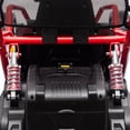 thumbnail image 5 of iYofe 24v Ride on Toys for Big Kids, 400w 7.5 Mph Electric Go Kart W/Front Eva Wheel, Music & Lights, Suspension, Bluetooth, 5 Point Harness, Kids Electric Car Red, 5 of 8