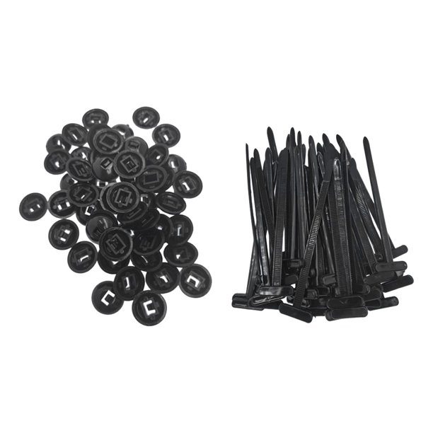 Nylon Universal Cable Bitle Hebilla para Gestión Cables Jardinería (20pcs)