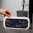 thumbnail image 6 of Cosmic Butterfly (2), Carrying Case For Nintendo Switch & OLED Version, Eva Lightweight Shockproof Protective Pouch Case for Game Console & Accessories with 10 Game Card Slot & Wristband, White, 6 of 6