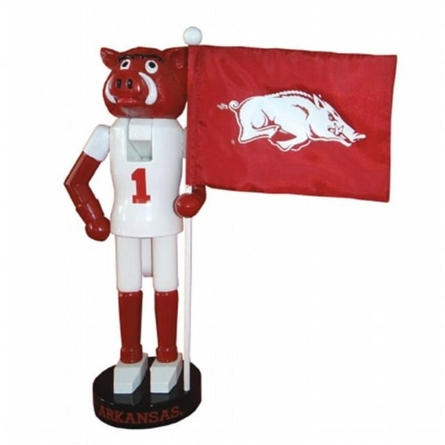 Santas Workshop ARR092 12 in. Arkansas Mascot Flag Nutcracker