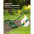 thumbnail image 4 of VEVOR Lawn Leveling Rake, 36"x10" Level Lawn Tool, Heavy-duty Lawn Leveler with 78" Steel Extended Handle, Yard Leveling Rake Suit for Garden, Golf Lawn, Farm, 4 of 9
