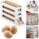 thumbnail image 5 of (Blanco) Caja Almacenamiento Deslizante Caja Almacenamiento Puerta Lateral para Refrigerador Soporte para Estante Alimentaria Caja Con Ruedas Automática, 5 of 9