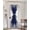 Blue, variant on Coastal Coral Blackout Door Curtains for French, Glass,Front, Back, Patio Door, Orange White Ocean Marine Nautical Beach Thermal Insulated Rod Pocket Window Curtain Drapes With Tiebacks 25"x40"