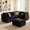 Black, variant on Vcatnet 130.7" Modular Sectional Sofa Couch Corduroy L Shaped Oversized Modern Minimalist Couch with Deep Seat and Ottoman for Living Room, 7 Seat, Black