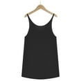 thumbnail image 7 of Women's Summer Tank Tops Round Neck Solid Color Sleeveless Basic Blouses Vest Casual Loose Fit Going out Tee Shirts, 7 of 7