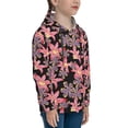 thumbnail image 3 of Disketp Lilies Flowers Youth Hoodie Sweatshirt for Boys Girls Kids Pullover Hooded Classic Casual Essentials Hoodie-X-Large, 3 of 6