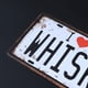 thumbnail image 4 of Letreros decorativos vintage de lata, hierro y metal para coche, para pared, hogar, bar, cafetería (Me encanta el whisky), 4 of 7