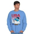 thumbnail image 3 of Tootsie Mr Owl Patriotic USA America Sweatshirt for Men or Women Brisco Brands S, 3 of 6