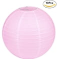 thumbnail image 3 of Naler 10 Pcs Pink Paper Lanterns Round Hanging Lanterns for Wedding,Xmas,Birthday, Party Decoration, 3 of 7