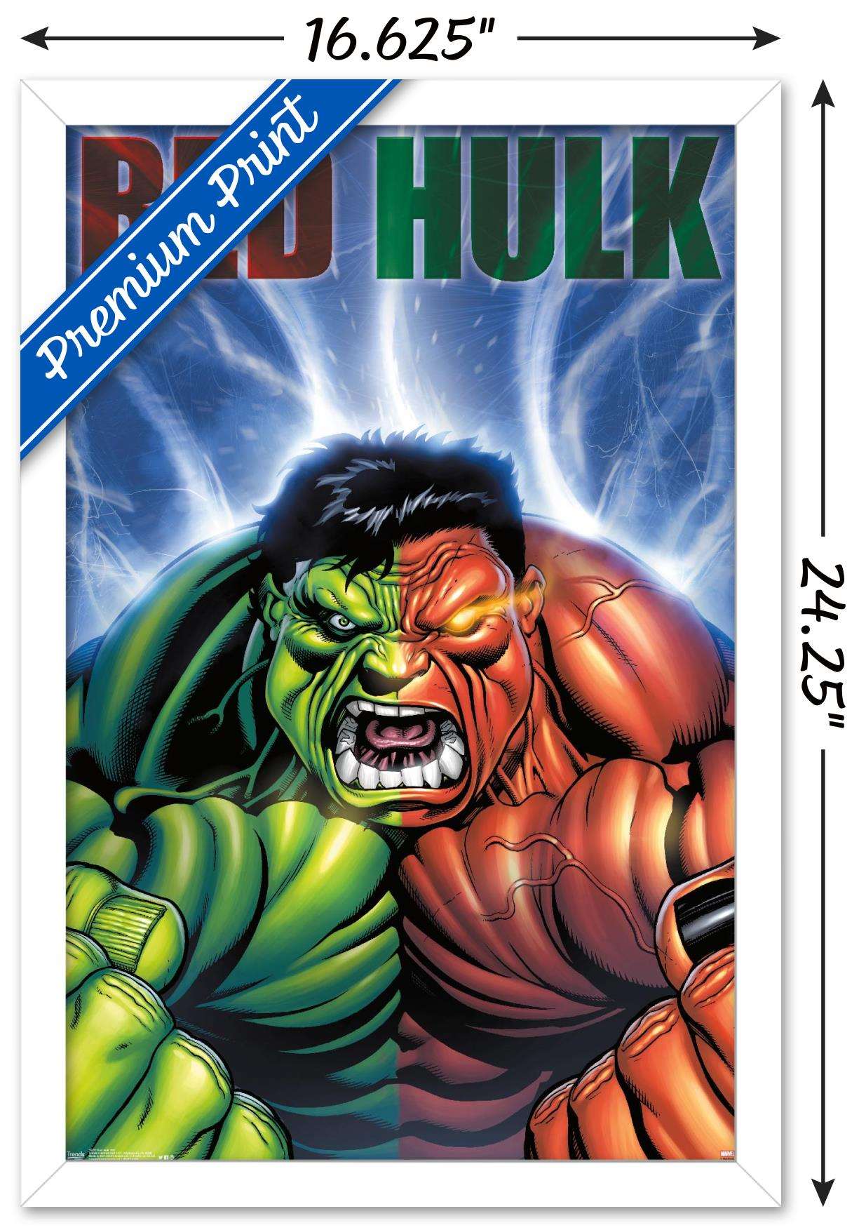 Marvel Comics - Red Hulk - Cover #30 Wall Poster, 14.725" x 22.375", Framed