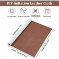 thumbnail image 2 of 39.4x16.5 Inch Book Binding Cloth Imitation Leather Bookcover Coffee Suede Fabric Paper Backed Bookcover Bookbinding Supplies Book Cloth for Book Binding Velvet Box Making DIY Crafts for DIY Coffee, 2 of 9