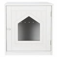 thumbnail image 6 of SONGMY 29.8" Wooden Cat Litter Box Enclosure, Black Hidden Cat Bathroom House, 6 of 10