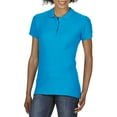 thumbnail image 2 of Gildan Softstyle Womens Short Sleeve Double Pique Polo Shirt, 2 of 4