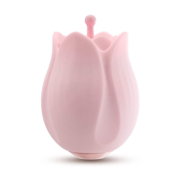 Blush Play With Me Romantic Rose Silicone Personal Massager with 3 Rosebud Heads, 10 Vibration Modes, USB Rechargeable, Splashproof – Pink