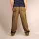 thumbnail image 5 of Pantalones largos para hombre, lisos, multibolsillos, lavados, para exteriores, informales, de algodón puro, 5 of 6