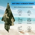 thumbnail image 4 of GZHJMY Beach Towel for Women Girls, Camouflage Seamless Pattern Bath Towel, Oversized Lightweight Sport Towel, 31x71 Inch, 4 of 7