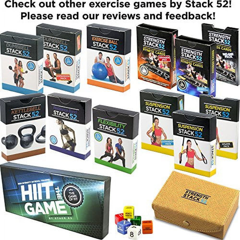 Kettlebell Exercise Cards DUO Pack by Stack 52. Kettlebell Workout Playing Card Game. Video Instructions Included. Learn Kettle Bell Moves and Conditioning Drills. Home Fitness Training Program. Walma...