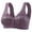 Purple, variant on Women's Smooth Cotton T-Shirt Bra Summer Thin Of Middle And Elderly Mother Bra Cup Front Buckle Without Ring Large Breast Tank Top Underwear Comfortable And Breathable Bras for Women
