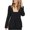 Black, variant on Qiaocaity Womens Casual Blazers Open Front Long Sleeve Work Office Jackets Blazer Turn Down Collar Coat Outerwear Black 4XL