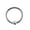 silver, variant on Nose Ring Eyebrow Lip Studs Earrings Surgical Steel Body Piercing Rings Hoop-black-10mm