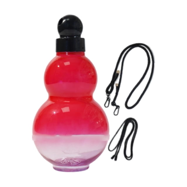 Botella de agua deportiva Gourd de 900 ml, práctica y con correa cruzada. Rojo