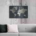 thumbnail image 6 of Luxe Metal Art 'Old World Map' by Wild Apple Portfolio, Metal Wall Art, 36"x24", 6 of 9