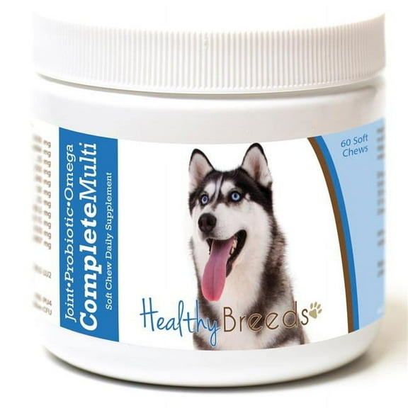 Healthy Breeds 192959009026 Siberian Husky all in one Multivitamin Soft Chew - 60 Count