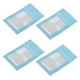 thumbnail image 5 of 100 bolsas Ziplock autosellantes holográficas reutilizables para almacenar alimentos con orificio para colgar, color azul, 5 of 14