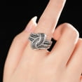 thumbnail image 3 of APIPEE Classic Wedding Cocktail Gift for Wife For Women Comfortable Fit Shiny AAA Zircon Cubic Zirconia Ring Thoughtful Surprise Comes in Elegant Box, 3 of 6