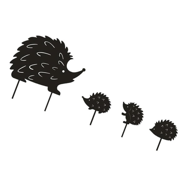 Ounissouiy Juego de 4 Uds. De estacas de jardín de hierro forjado, silueta de Metal, juego de pilas enchufables, estatuas de animales, decoración de Decoración del hogar Ounissouiy HA036550-00