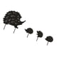 thumbnail image 1 of Ounissouiy Juego de 4 Uds. De estacas de jardín de hierro forjado, silueta de Metal, juego de pilas enchufables, estatuas de animales, decoración de Decoración del hogar Ounissouiy HA036550-00, 1 of 6