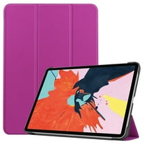 Dteck Smart Case for Apple iPad 10.9" Air 4th Gen (2020 Released),Slim Hard Back Shell Luxury Leather Automatic wake/sleep Kickstand Folio Protective Cover,Purple