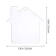 thumbnail image 4 of 10pcs Casa en forma de llavero adornos claros colgantes de acrílico en blanco para bricolaje, 4 of 5