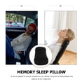 thumbnail image 3 of WASHWEPE Ergonomic Neck Pillow Travel Cotton Black 1Set, 3 of 8