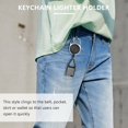 thumbnail image 3 of 10pcs Silicone Lighter Holder Sleeve Clip Lighter Cover With Keychain, 3 of 5